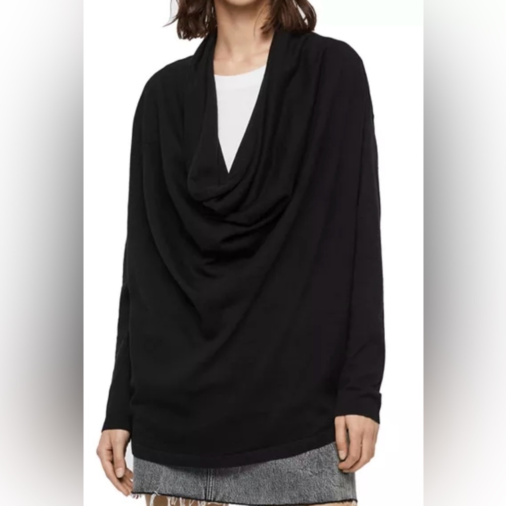 AllSaints Remmy Cowl Neck Size: S
